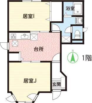 あさひC棟：間取り図