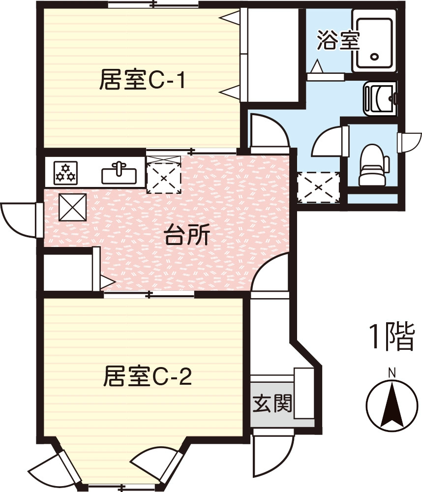 あさひC棟：間取り図