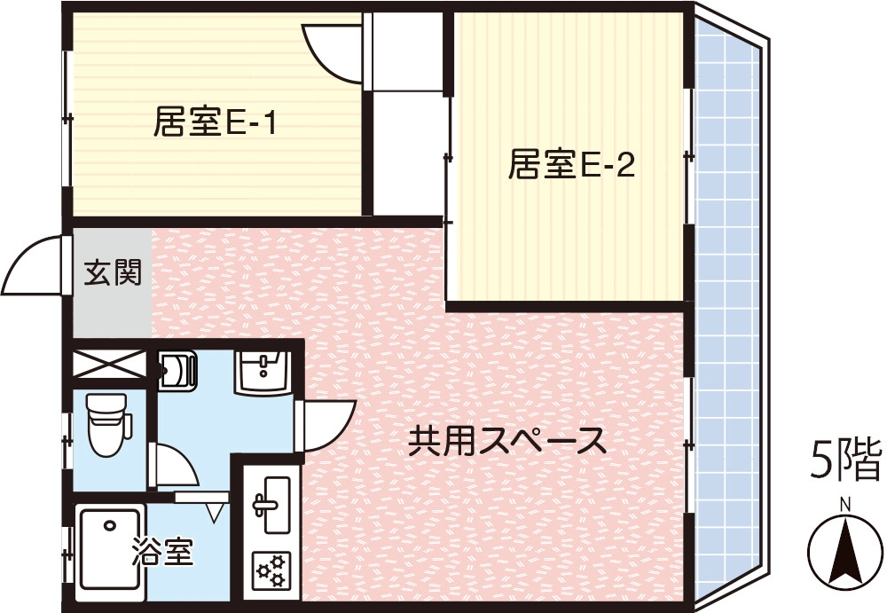 あさひE棟：間取り図