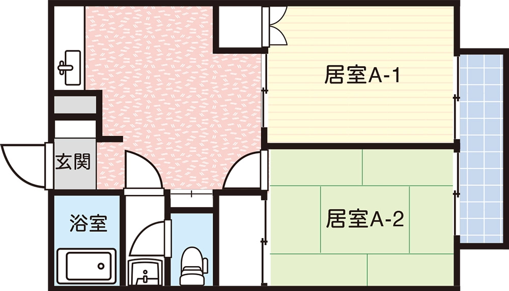 あさひA棟:間取り図