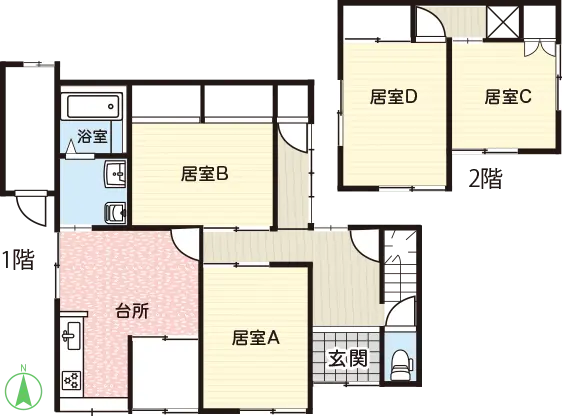 あさひA棟：間取り図